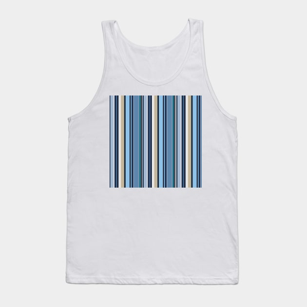 Vertical stripes in harmony of blue color Tank Top by SamridhiVerma18